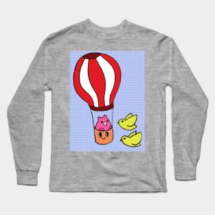 Cute Hot Air Balloon Long Sleeve T-Shirt